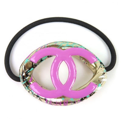 極美品 シャネル ココマーク ヘアゴム ヘアアクセサリー A21P AB6087