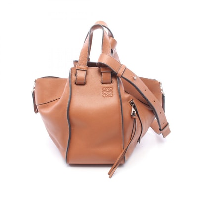 ロエベ LOEWE HAMMOCK SMALL ハンモック スモール ハンドバッグ バッグ レザー レディース ブラウン系 【中古】