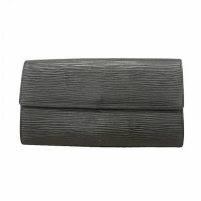 【6eb1497】ルイヴィトン 長財布 エピ ポシェットポルトモネクレディ M63572 ノワール【中古】レディース