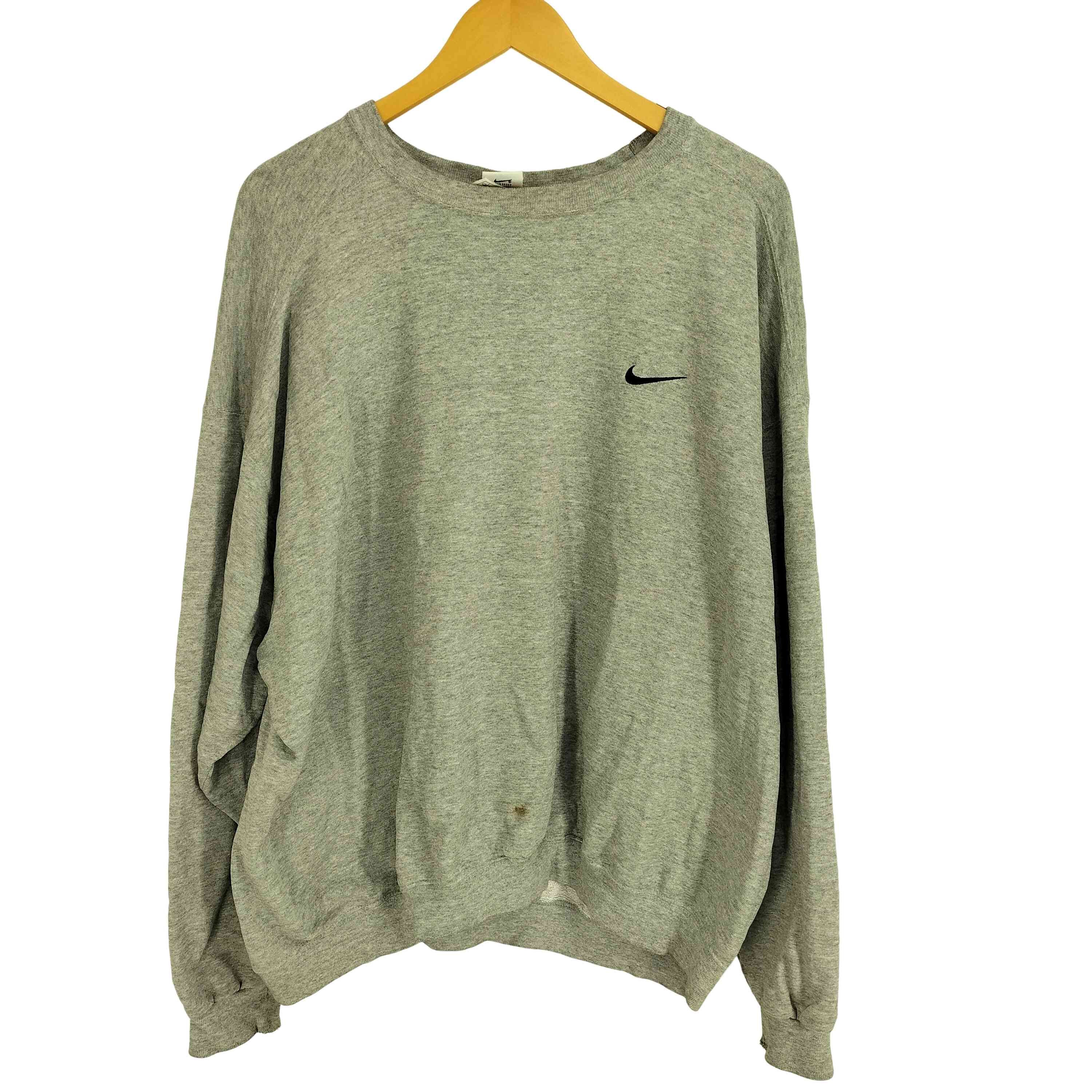 90S USA製 銀タグ ロゴ刺繍 スウェット【1140084724139】