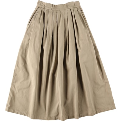 古着 ラルフローレン Ralph Lauren コットン ロング ギャザースカート チノスカート レディースL相当/eaa618945