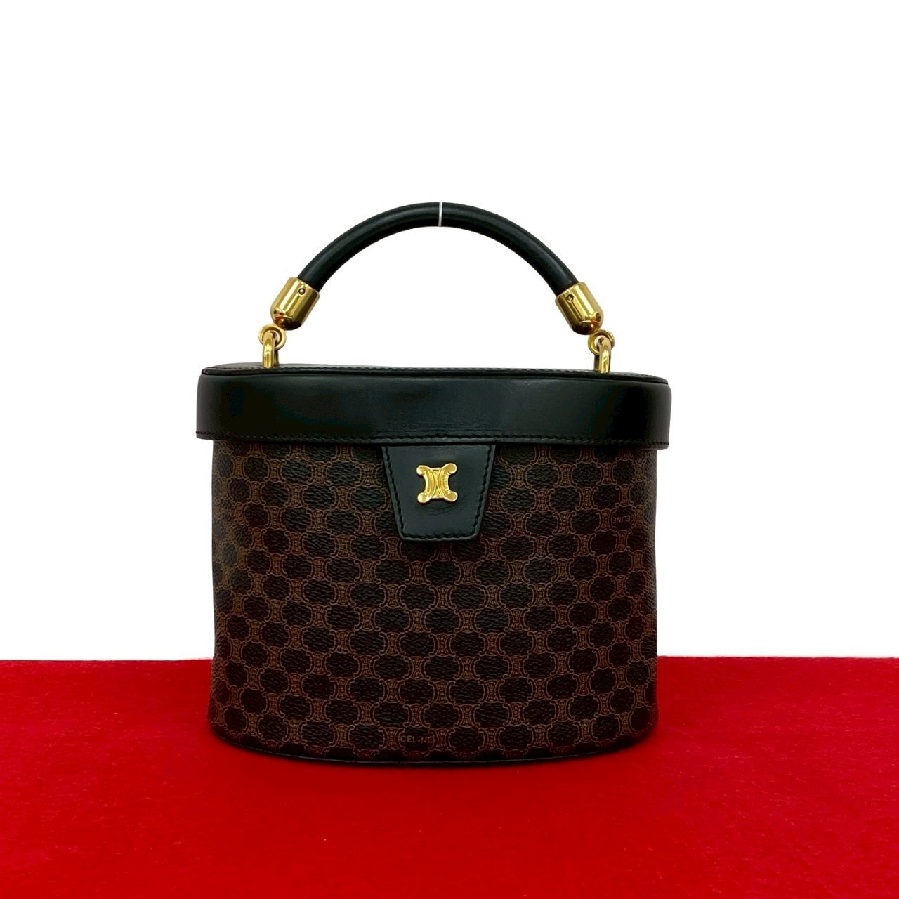 B (目立った傷や汚れなし)】CELINE セリーヌ マカダム ブラゾン 柄