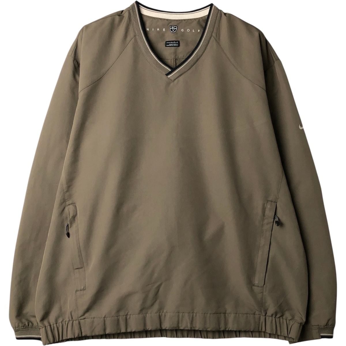 古着 ナイキ NIKE GOLF ゴルフ Vネック ウォームアッププルオーバー メンズL相当/eaa624481