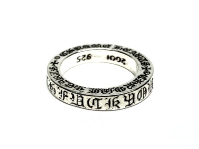 Chrome Hearts Fuck You 3mm Spacer Ring "Silver"