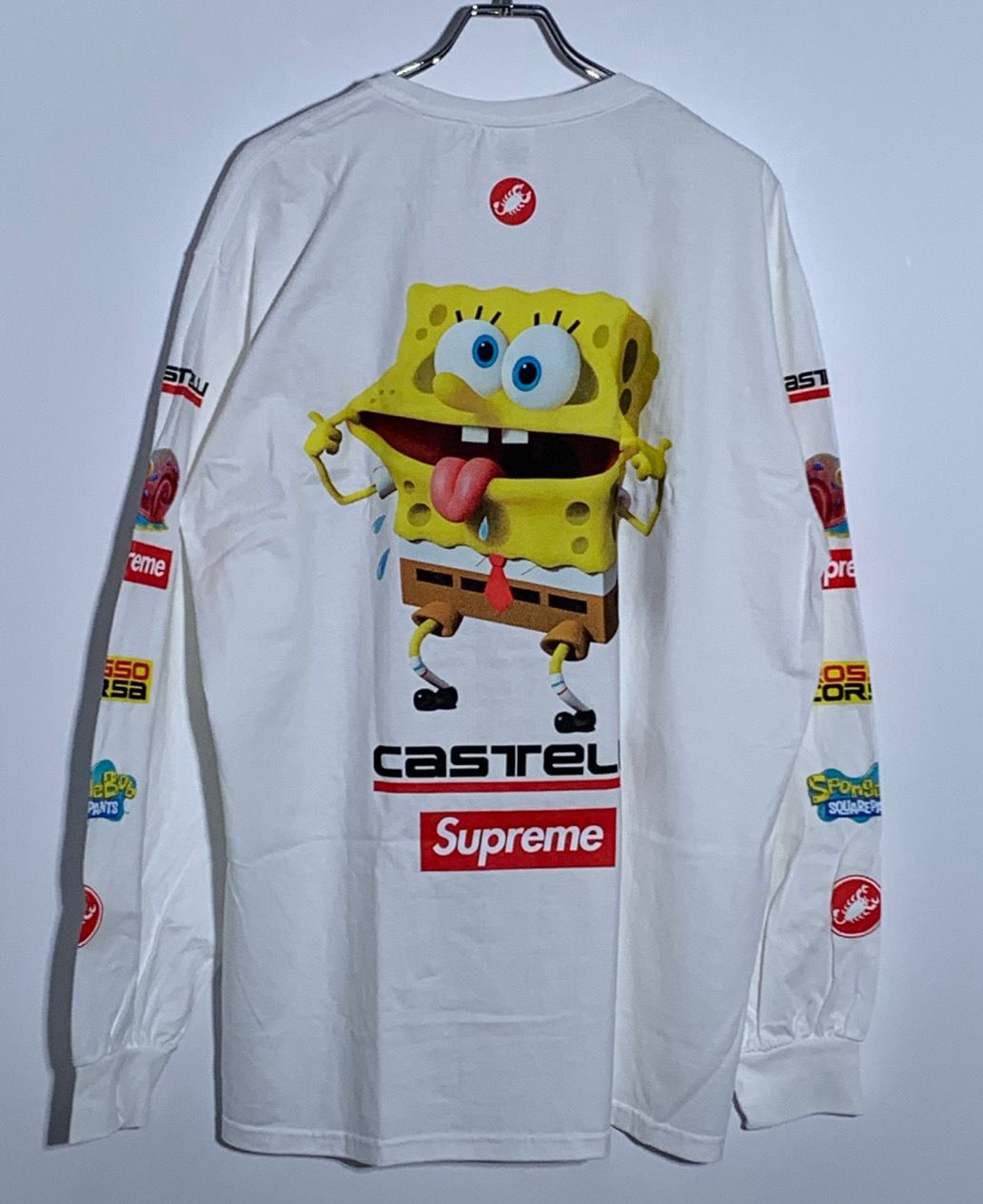 Supreme x SpongeBob Castelli Racing L/S Tee "White"