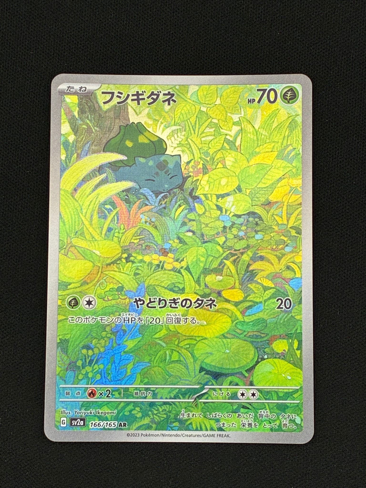 フシギダネ AR[SV2a 166/165](強化拡張パック「ポケモンカード151」)