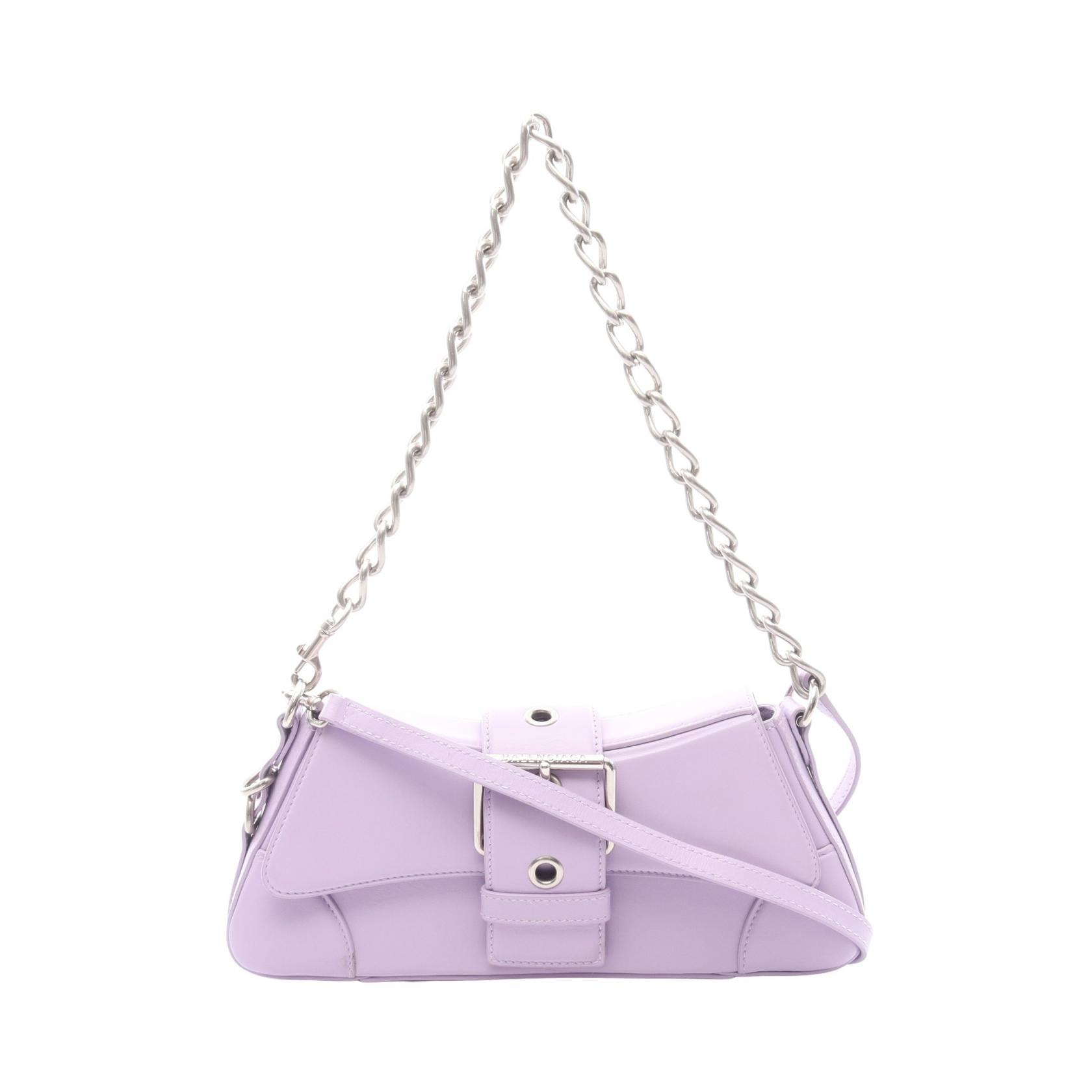 バレンシアガ BALENCIAGA LINDSAY BAG 2WAY ショルダーバッグ バッグ レザー レディース パープル系 701141 【中古】