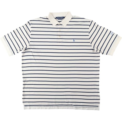 古着 ラルフローレン Ralph Lauren POLO GOLF ポロゴルフ 半袖 ボーダー ポロシャツ メンズXL相当/eaa637335