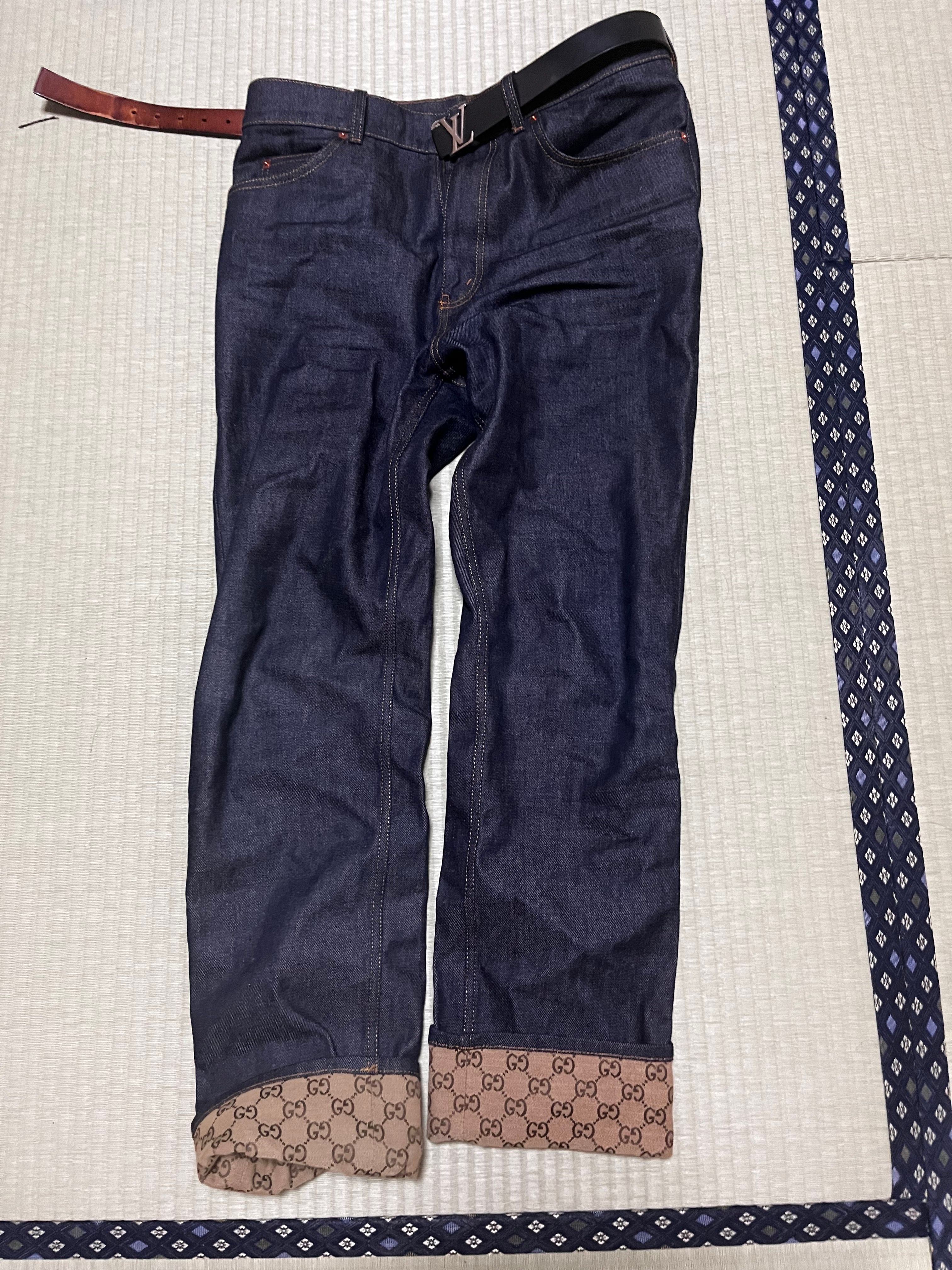 　GUCCI折り返しデニム