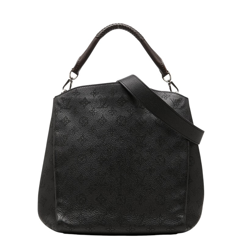 ルイ ヴィトン モノグラム マヒナ バビロンPM ハンドバッグ ワンショルダー 2WAY M50031 ブラック レザー レディース LOUIS VUITTON 【中古】