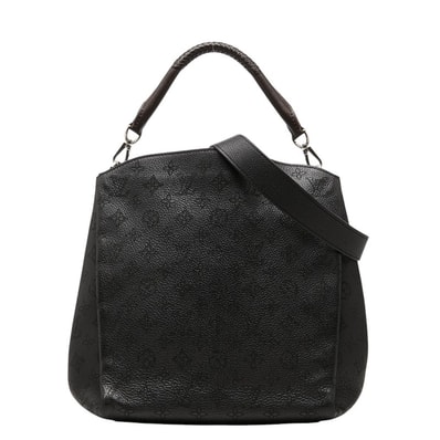 ルイ ヴィトン モノグラム マヒナ バビロンPM ハンドバッグ ワンショルダー 2WAY M50031 ブラック レザー レディース LOUIS VUITTON 【中古】