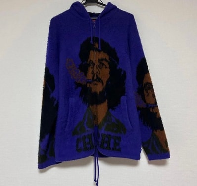 Supreme Che Hooded Zip Up Sweater "Purple"