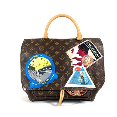 ルイヴィトン LOUIS VUITTON カメラメッセンジャー M40287 モノグラム シンディーシャーマン カバン 2WAYバッグ ショルダーバッグ 斜め掛け トートバッグ ワッペン ハンドバッグ モノグラムキャンバス ブラウン