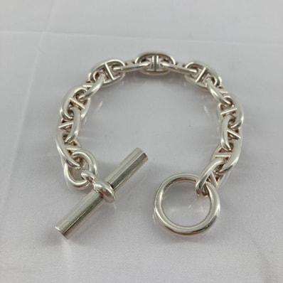 HERMES(エルメス) シェーヌダンクル MM 14コマ 52.2g SV925 ブレスレット シルバー