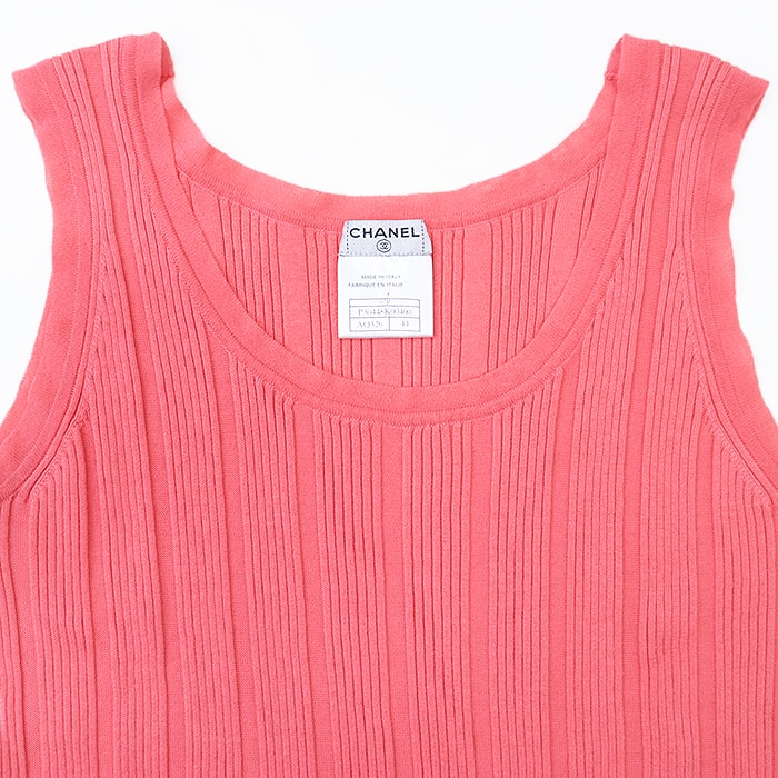 B (目立った傷や汚れなし)】【美品】 シャネル タンクトップ ニット
