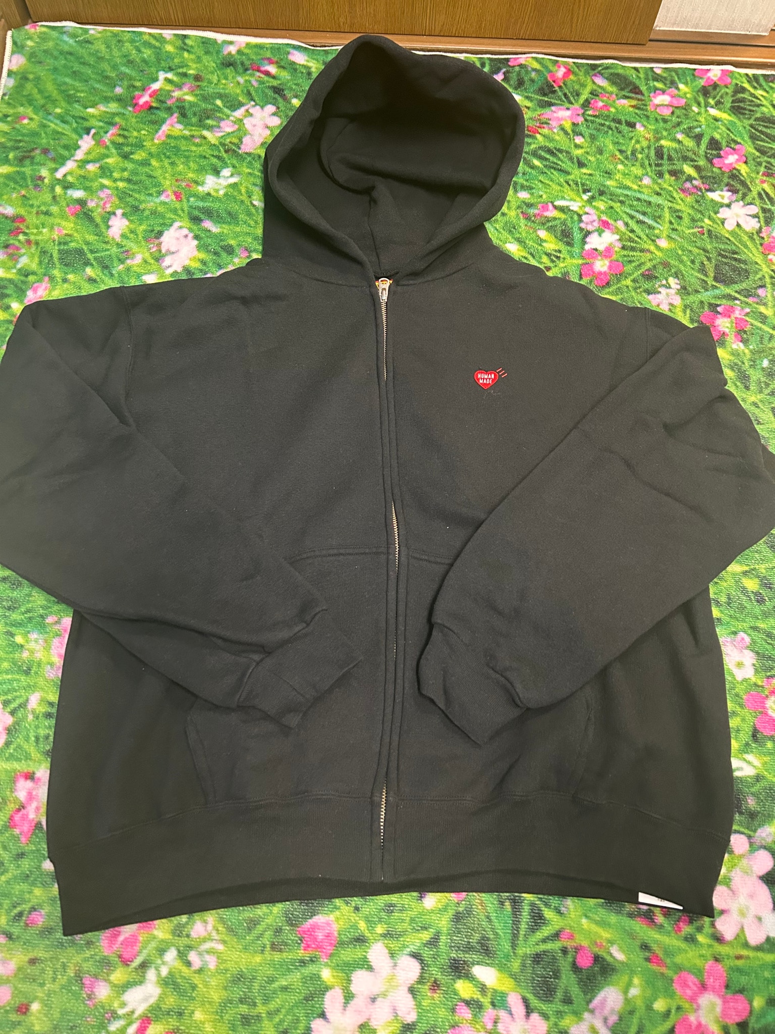 HUMAN MADE Classic Zip-Up Sweat Hoodie "Black"
