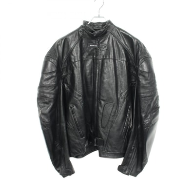 バレンシアガ BALENCIAGA Biker Jacket 革ジャン 衣料品 アウター レザー メンズ ブラック系 744983 【中古】