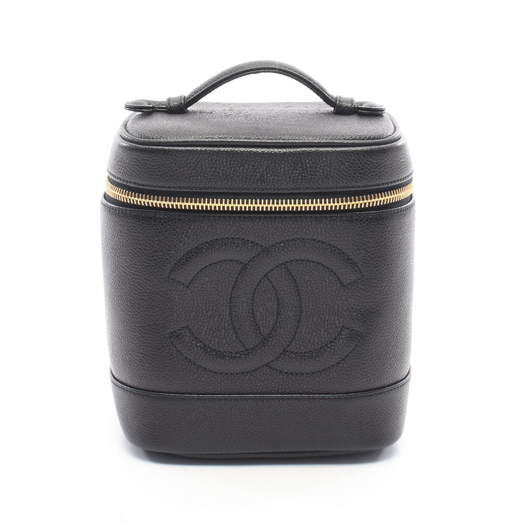 シャネル CHANEL ココマーク ハンドバッグ バッグ キャビアスキン(グレインドカーフ) レディース ブラック系 A01998 【中古】