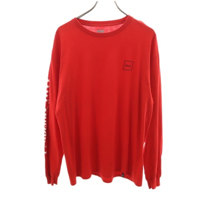 HUF ハフ 長袖 Tシャツ L レッド ロンT