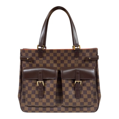 ルイヴィトン ユゼス ダミエ ハンドバッグ ダミエキャンバス N51128 ブラウン レディース LOUIS VUITTON 中古