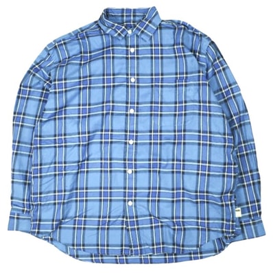 SSZ エスエスズィー 26SS ZUKA SHIRT オーバーサイズチェックシャツ 11-11-1417-139 M NAVY BEAMS IWGP 窪塚洋介 キング トップス g26901