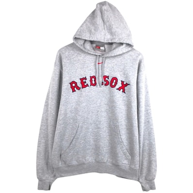 古着 ナイキ NIKE TEAM MLB BOSTON RED SOX ボストンレッドソックス スウェットプルオーバーパーカー メンズM相当/eaa678983