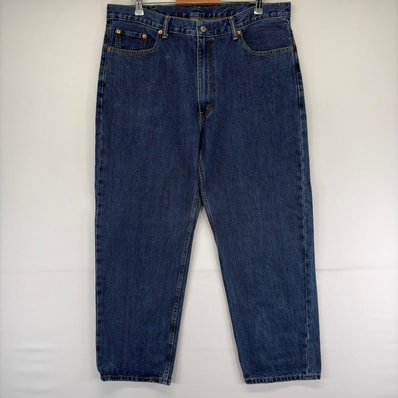 古着 リーバイス Levi's デニム パンツ 550 テーパード バギー 5ポケット ジーパン ジップ 大きいサイズ w40 L30 ブルー メンズ
