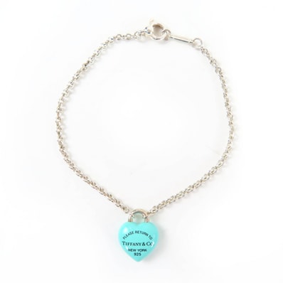 極美品 ティファニー フルハート ブレスレット シルバー レディース