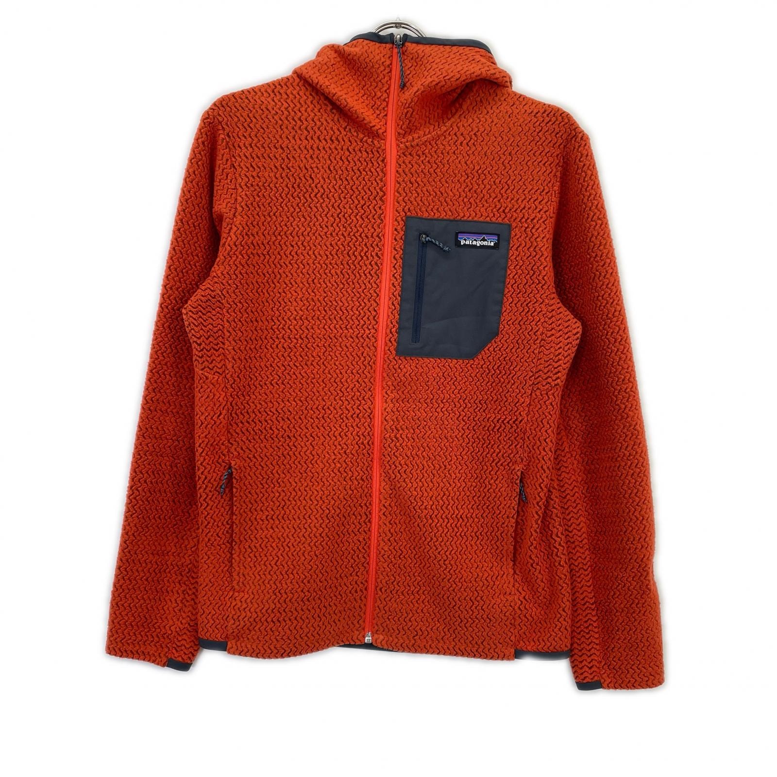 パタゴニア 21年製 40255 オレンジ R1エア・フルジップ・フーディ S