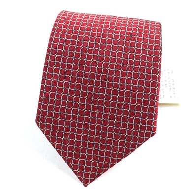 未使用品 エルメス
ネクタイ CRAVATE クラヴァット レッド系 メンズ 659142T