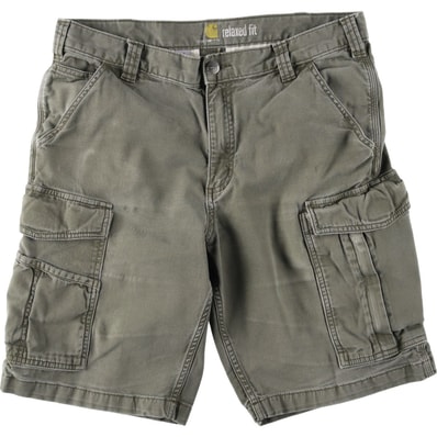 古着 カーハート Carhartt RELAXED FIT ダック カーゴショーツ ハーフパンツ カーゴパンツ メンズw35相当/eaa640645
