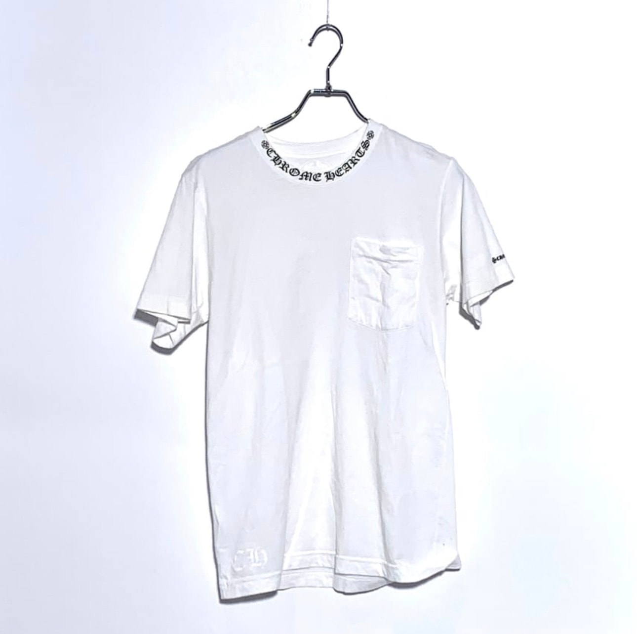 Chrome Hearts Neck Logo S/S T-Shirt "White/Black"