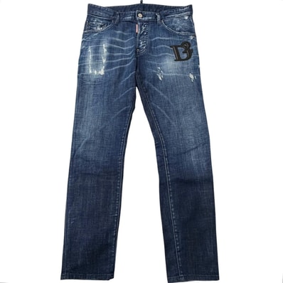 美品 ディースクエアード デニムパンツ Skater Jean インディゴブルー