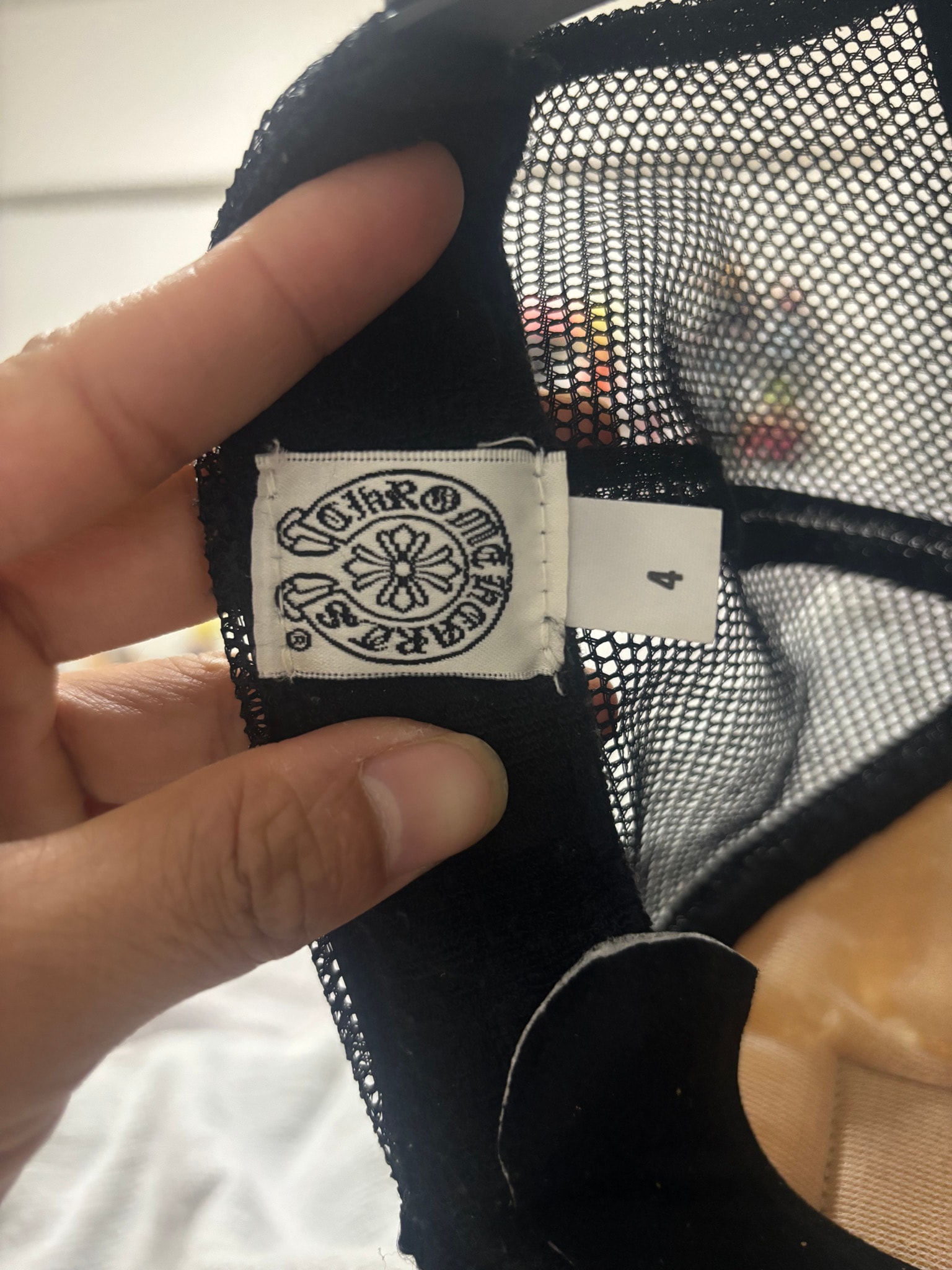 Chrome Hearts Tracker Cap Fuck "Black/White"