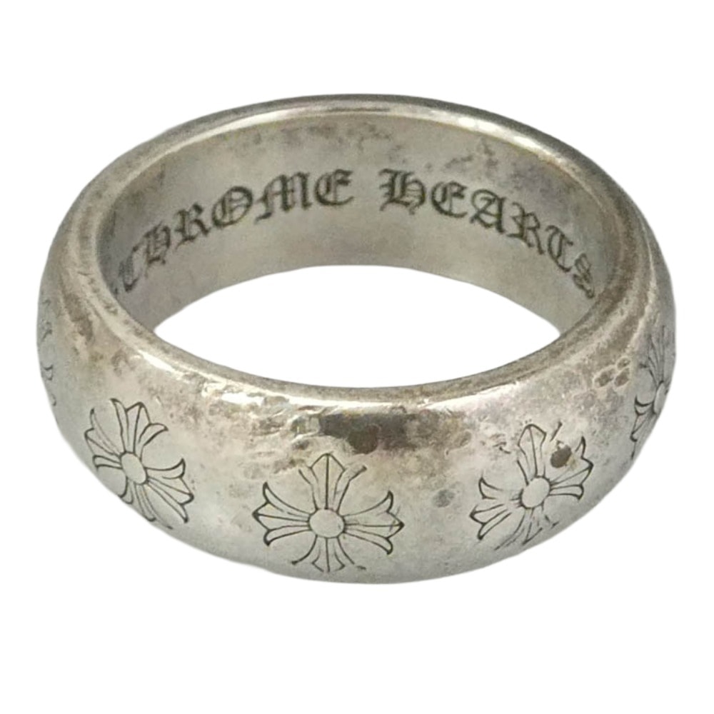 CHROME HEARTS クロムハーツ(原本無) 国内レシート付属 RND 10mm ラウンド リング シルバー系 24号【中古】
