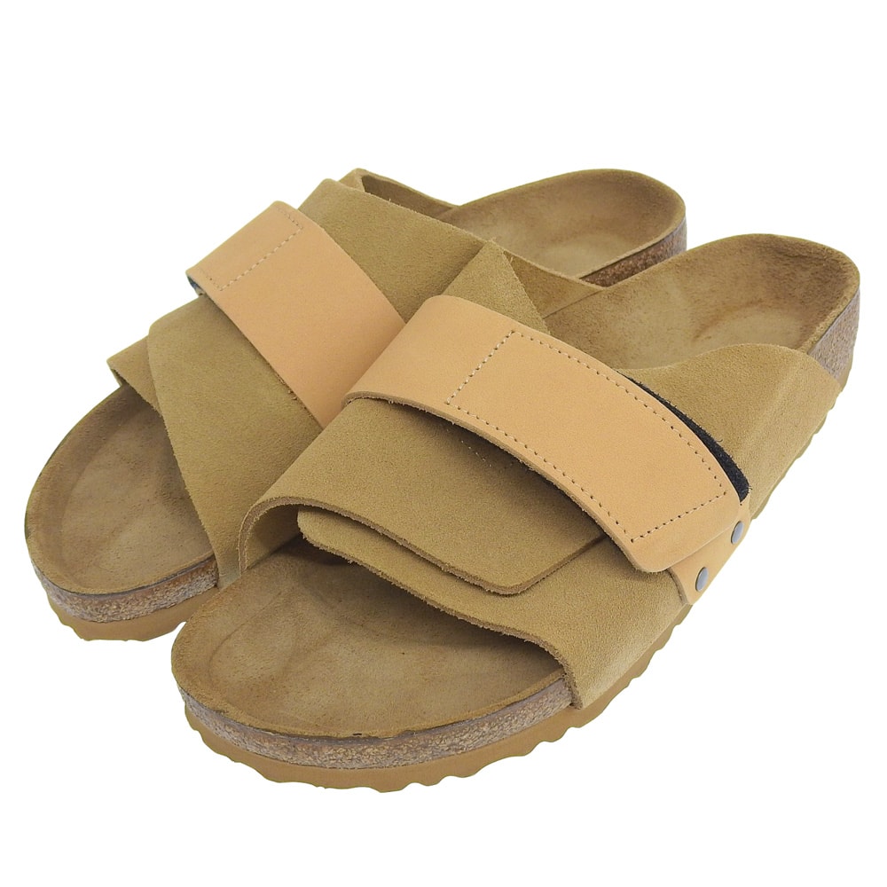 ビルケンシュトック KYOTO キョウト スライドサンダル メンズ ベージュ×サンド 42 1015737 42