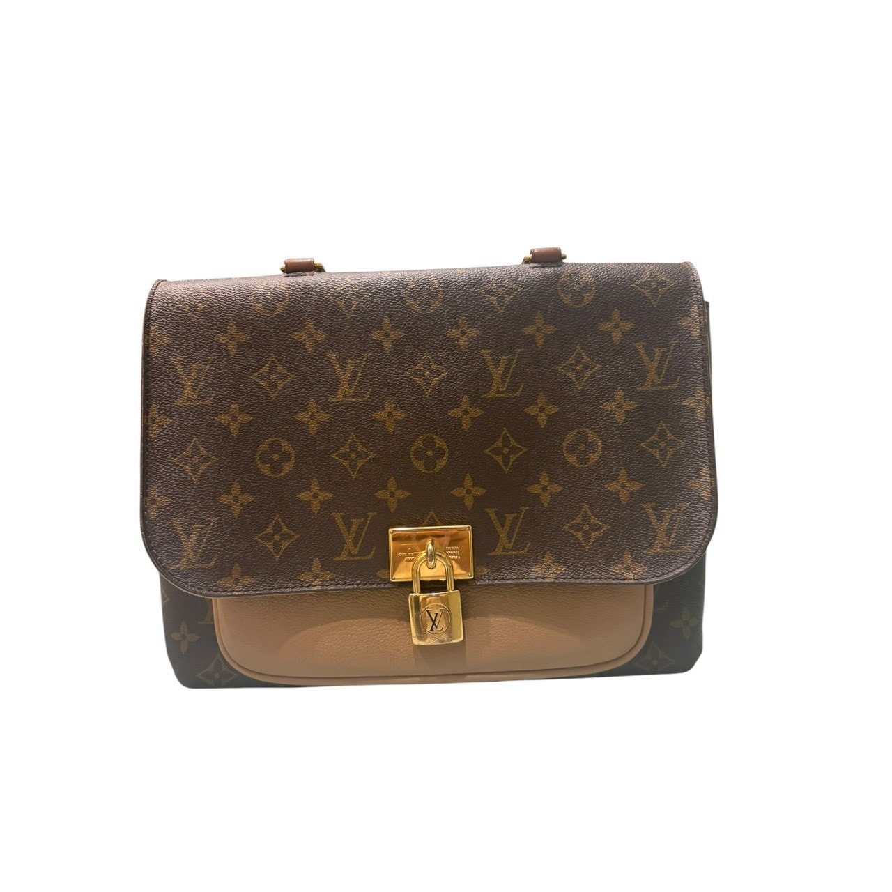 LOUIS VUITTON ルイヴィトン モノグラム マリニャン ブラウン ゴールド金具 レザー ショルダーバッグ S1-00224 【中古】