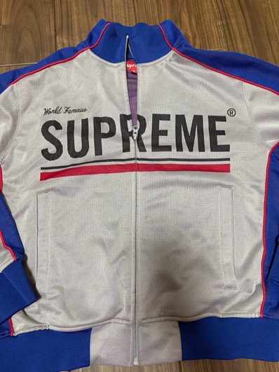 Supreme World Famous Jacquard Track Jacket "Blue"