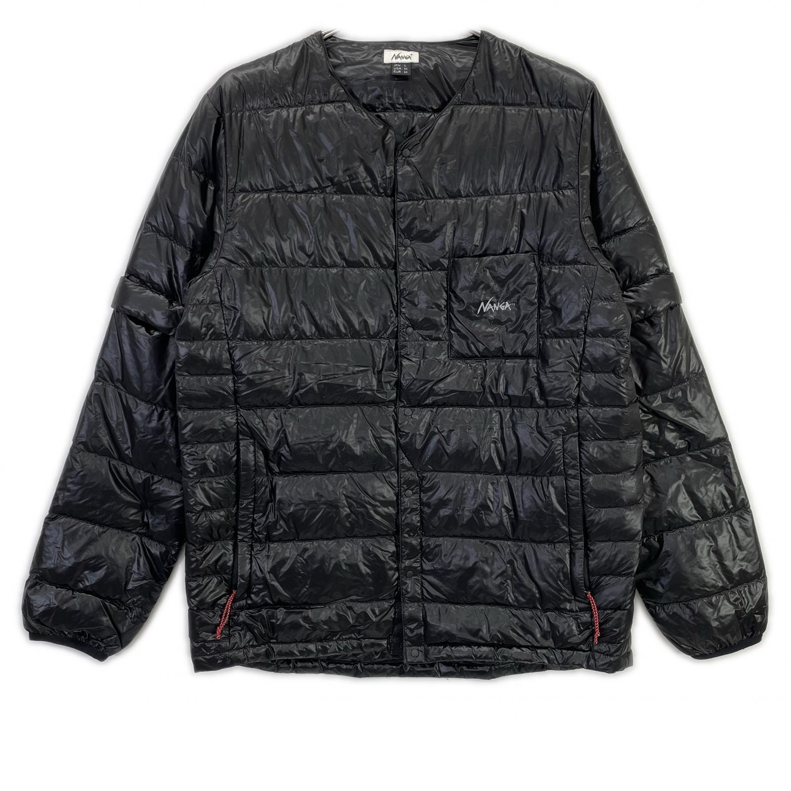 ナンガ ブラック インナー2WAYデタッチャブルダウンカーディガン ジャケット
