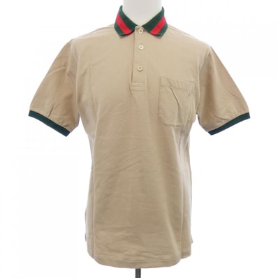 グッチ GUCCI ウェブ ストライプ カラー(襟)付き コットンピケ ポロシャツ 701735 XJELJ ポロシャツ