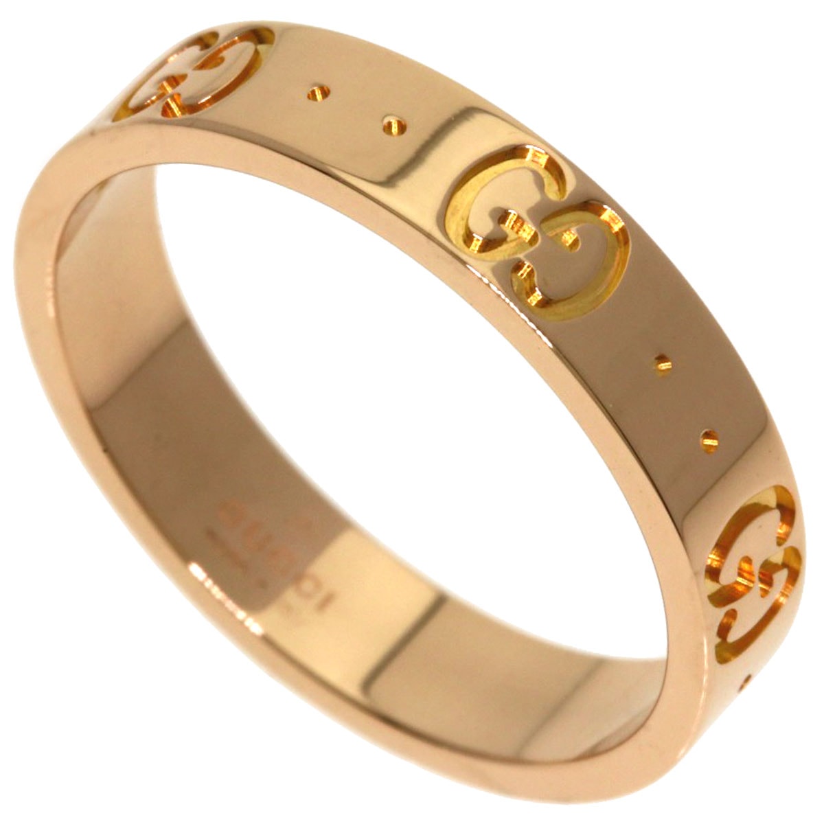 GUCCI グッチ アイコン #13 リング・指輪 K18PG レディース [中古]