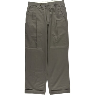 古着 ブルックスブラザーズ Brooks Brothers 346 ツータック ウールパンツ スラックス メンズw32相当/eaa607887