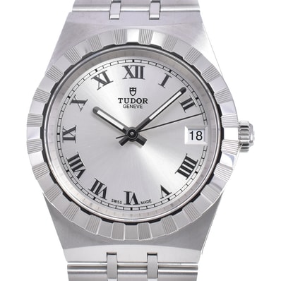 チューダー TUDOR 28400 ロイヤル デイト SS 自動巻き ユニセックス 美品 箱付き Q#146531