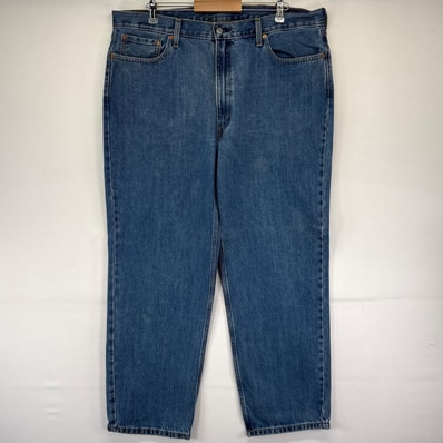 古着 リーバイス Levi's デニム パンツ 550 テーパード ジッパーフライ 5ポケット ジーパン バギー W42×L32 ブルー系 メンズ