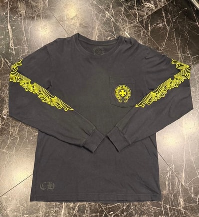 Chrome Hearts Made In Hollywood L/S T-Shirt "Black/Yellow"