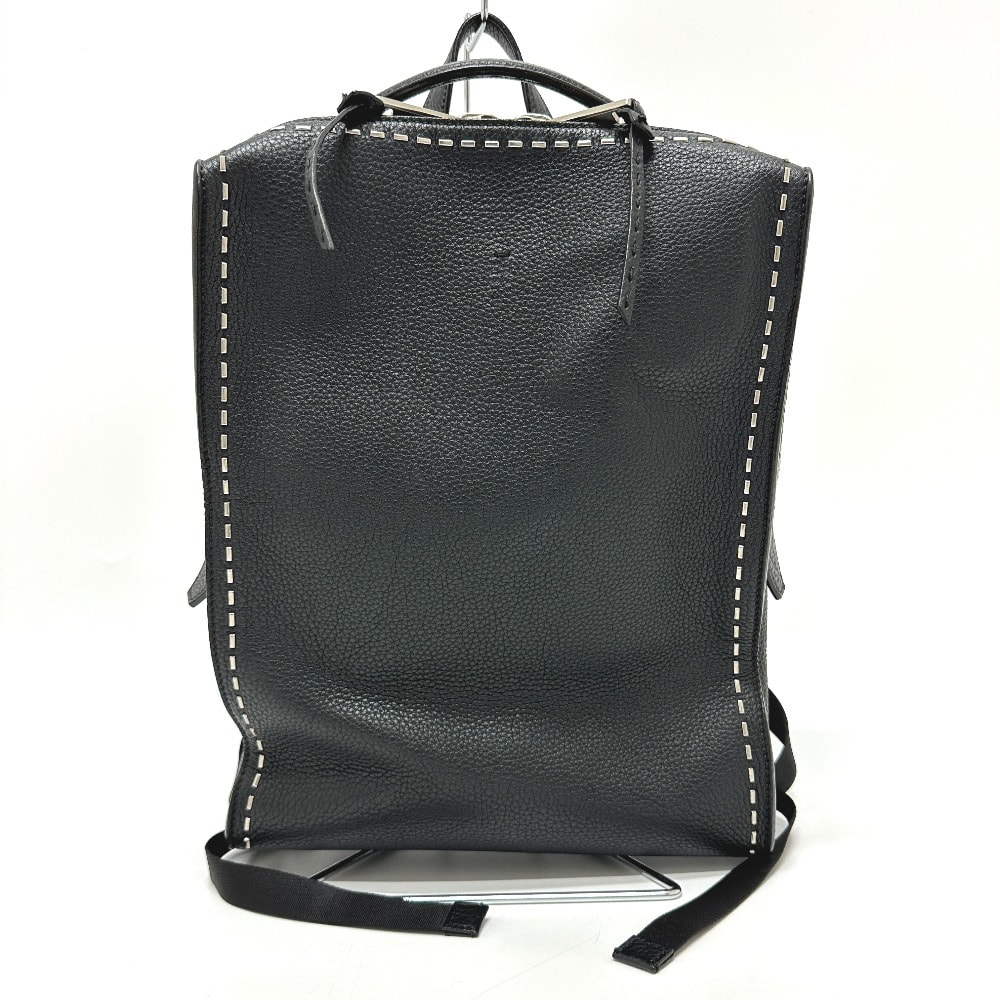 フェンディ FENDI 7VZ022 セレリアライン バックパック カバン リュックサック レザー ブラック