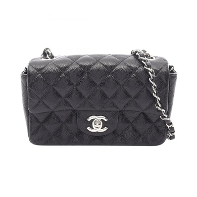 シャネル CHANEL ミニマトラッセ20 ショルダーバッグ バッグ キャビアスキン(グレインドカーフ) レディース ブラック系 【中古】