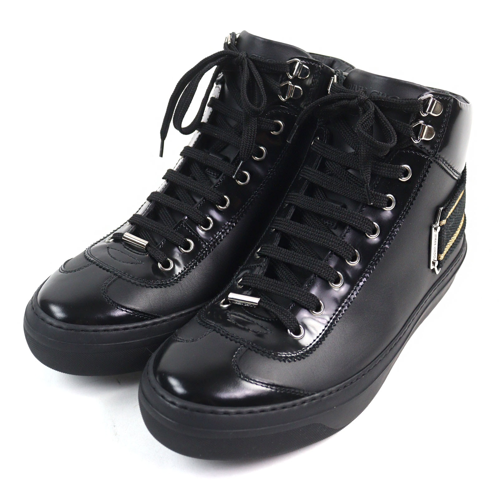 極美品 ジミーチュウ スニーカー Argyle Strap Trainer