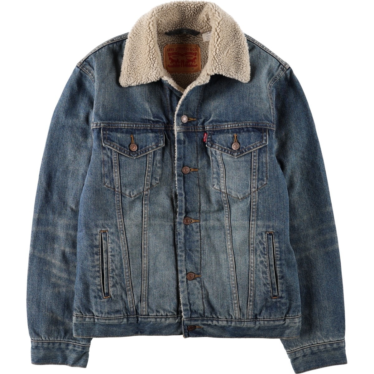 古着 リーバイス Levi's 中綿入り デニムボアジャケット メンズM相当/eaa675560