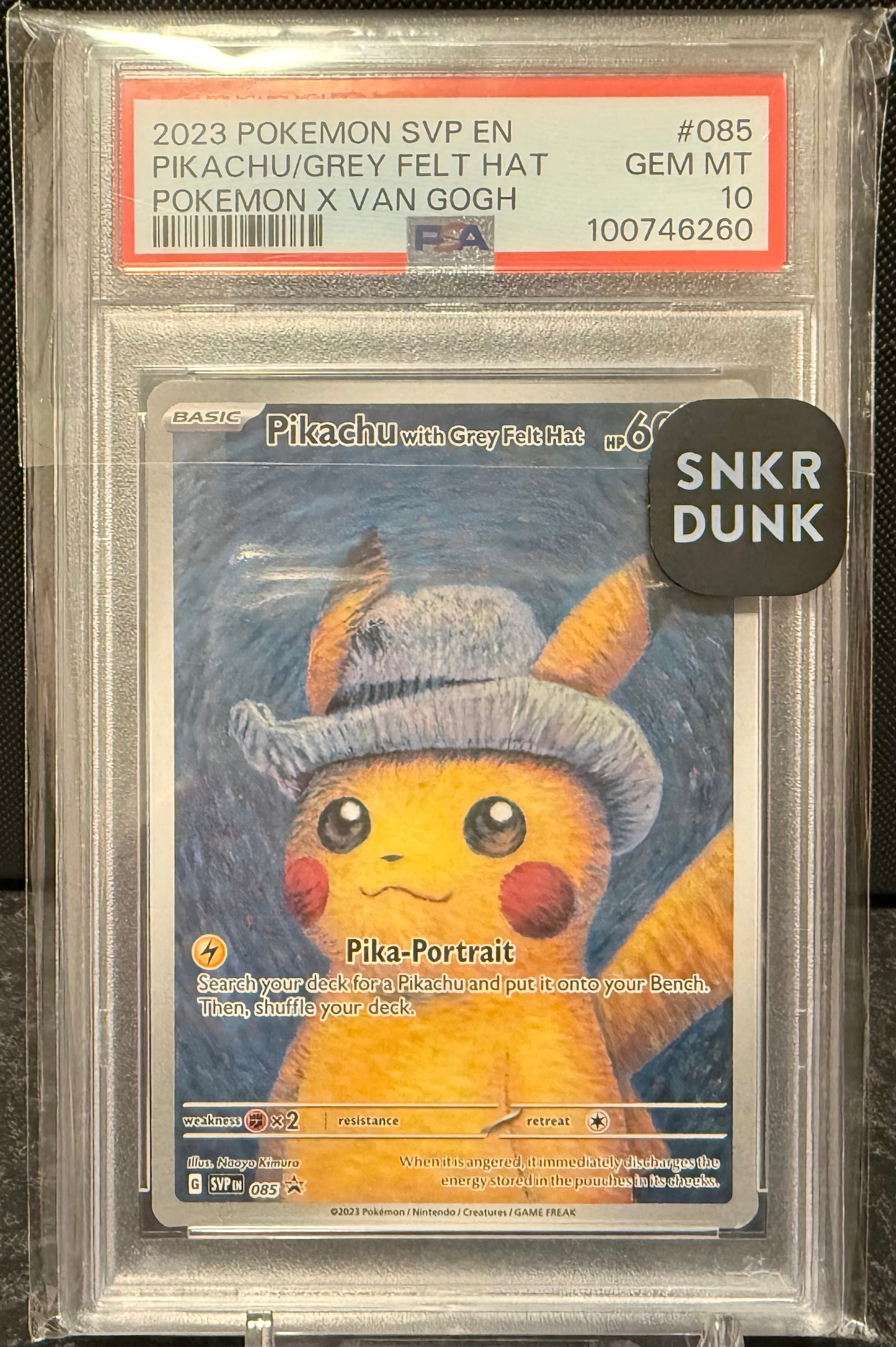 PSA9】ピカチュウ : プロモ [SVP EN 085](「ゴッホ展」 プロモーション
